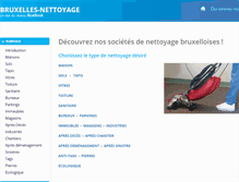 Tablet Screenshot of bruxelles-nettoyage.be